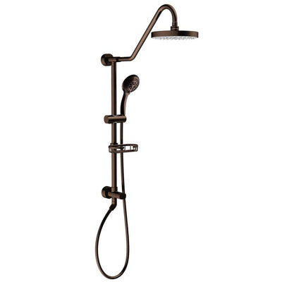 6-spray 8 in. Dual Shower Head and Handheld Shower Head with Low Flow in Oil-Rubbed Bronze - Super Arbor