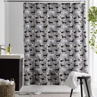 Top Dog 72 in. Cotton Percale Shower Curtain - Super Arbor
