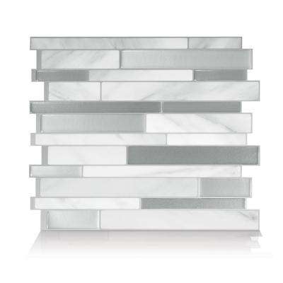 smart tiles 
    Milano Carrera Multi 11.55 in. W x 9.64 in. H Peel and Stick Decorative Mosaic Wall Tile Backsplash (4-Pack) - Super Arbor
