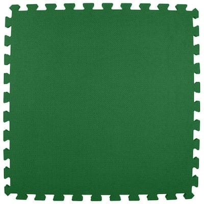 Greatmats 25-Pack 24-in x 24-in Green Foam Tile Multipurpose Flooring