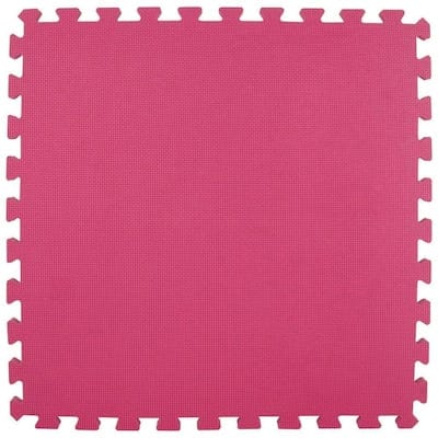 Greatmats 25-Pack 24-in x 24-in Pink Foam Tile Multipurpose Flooring
