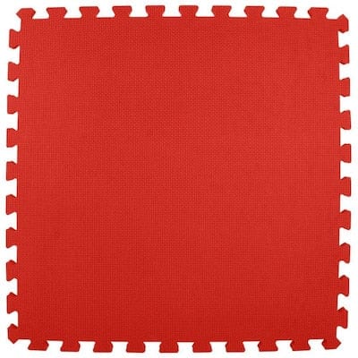 Greatmats 25-Pack 24-in x 24-in Red Foam Tile Multipurpose Flooring