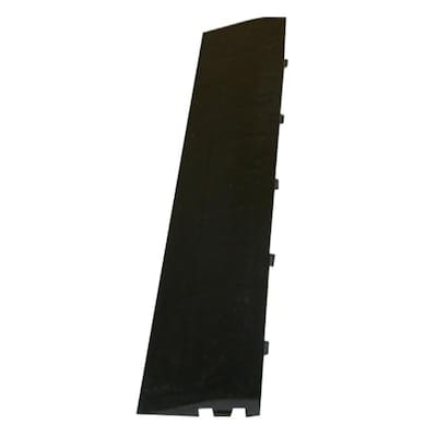 Greatmats MaxTile 4-Pack 2.375-in x 12-in Black Vinyl/Plastic Tile Multipurpose Flooring