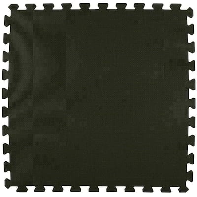 Greatmats Economy 20-Pack 24-in x 24-in Black Foam Tile Multipurpose Flooring