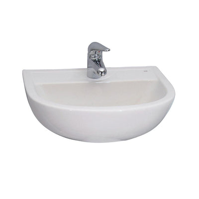 Barclay Products Compact 450 Wall-Hung Bathroom Sink in White - Super Arbor
