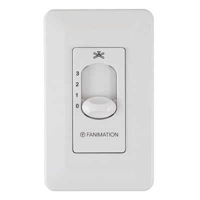 3-Speed Wall Control For Up To 5 Fans Non-Reversing, White - Super Arbor