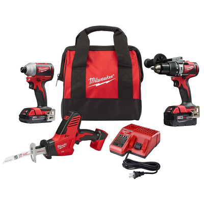 M18 18-Volt Lithium-Ion Brushless Cordless Hammer Drill/Impact Combo Kit (2-Tool) with Free M18 HACKZALL - Super Arbor