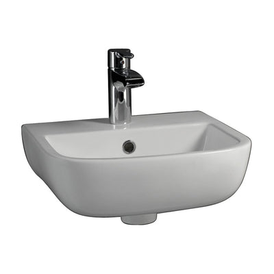 Barclay Products Series 600 Small Wall-Hung Sink in White with 4 in. Centerset Faucet Holes - Super Arbor