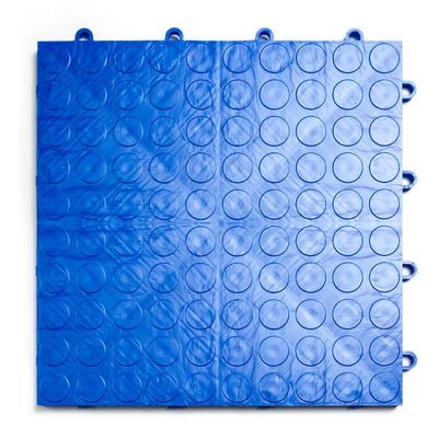 MotorDeck 12 in. x 12 in. Coin Royal Blue Modular Tile Garage Flooring (24-Pack)