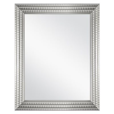 22 in. W x 27 in. H Framed Rectangular Anti-Fog Bathroom Vanity Mirror in Silver - Super Arbor