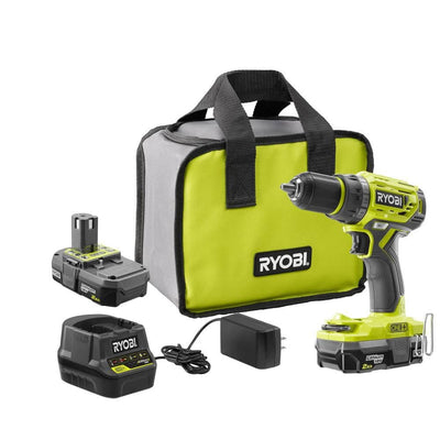 18-Volt ONE+ Lithium-Ion Cordless Brushless 1/2 in. Drill/driver with (2) 2.0 Ah Batteries, Charger, and Bag