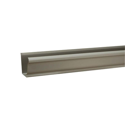 5 in. x 10 ft. K-Style Pearl Gray Aluminum Gutter