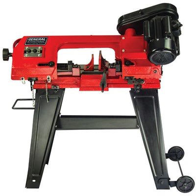 5 Amp 4.5 in. Stationary Metal Cutting Band Saw with Stand - Super Arbor