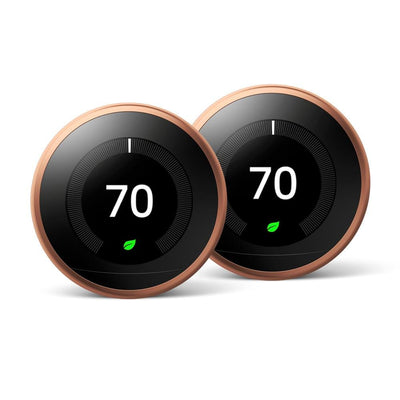 Nest Learning Thermostat 3rd Gen in Copper (2-Pack) - Super Arbor