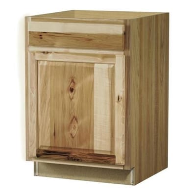 Diamond NOW Denver 24-in W x 35-in H x 23.75-in D Natural Door and Drawer Base Stock Cabinet
