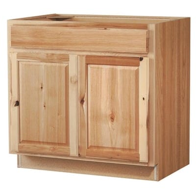 Diamond NOW Denver 36-in W x 35-in H x 23.75-in D Natural Sink Base Stock Cabinet