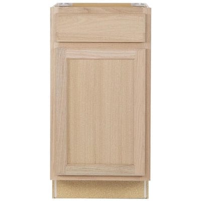 Project Source 18-in W x 35-in H x 23.75-in D Unfinished Unfinished Door and Drawer Base Stock Cabinet