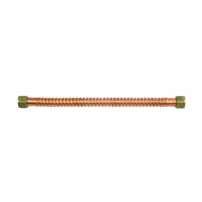 3/4 in. FIP x 3/4 in. FIP x 15 in. Copper Water Heater Connector (7/8 in. O.D.) - Super Arbor