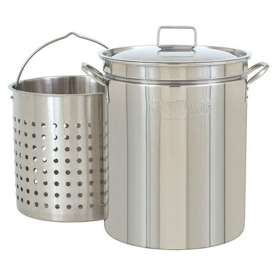 62 qt. Stainless Steel Stock Pot with Lid - Super Arbor