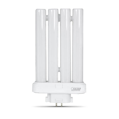 27-Watt Linear CFLNI PL Fluorescent Quad Tube 4-Pin Plug-in GX10Q-4 Base Compact CFL Light Bulb, Daylight 6500K (1-Bulb) - Super Arbor