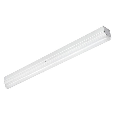 2 ft. 100-Watt Equivalent (3000K) Integrated LED Warm White Linear Single Strip Flush Mount White Strip Light Fixture - Super Arbor