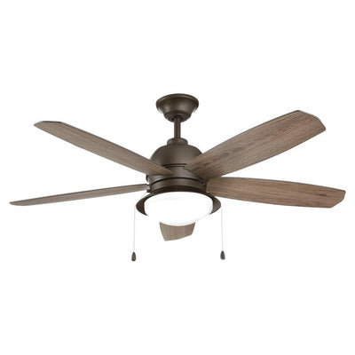 Ackerly 52 in. Integrated LED Indoor/Outdoor Bronze Ceiling Fan with Light Kit - Super Arbor