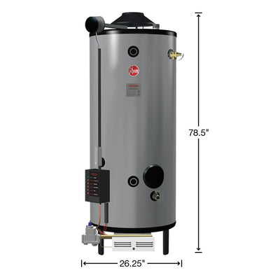 Commercial Universal Heavy Duty 85 Gal. 300K BTU Natural Gas Tank Water Heater - Super Arbor