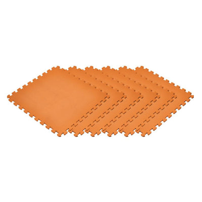 Norsk Orange 24 in. x 24 in. x 0.47 in. Foam Interlocking Floor Mat (6-Pack)