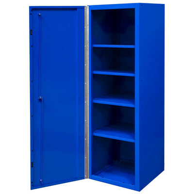 DX 19 in. 4-Shelf Side Locker Tool Chest in Blue with Black Handle - Super Arbor