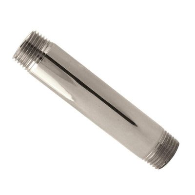 1/2 in. x 1/3 ft. IPS Lead-Free Brass Pipe Nipple in Polished Nickel - Super Arbor