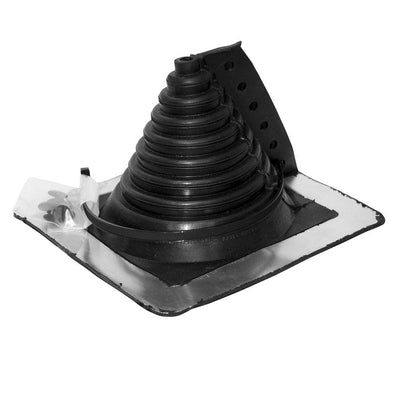 Retro Master Flash 8 in. x 8 in. Vent Pipe Roof Flashing with 1/2 in. - 4 in. Adjustable Diameter - Super Arbor