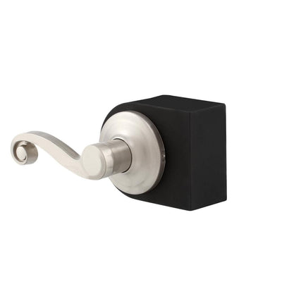 Lido Satin Nickel Left-Handed Dummy Door Lever with Microban Antimicrobial Technology - Super Arbor