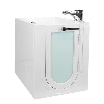 Front Entry 32 in. x 40 in. Acrylic Walk-In Whirlpool Bathtub in White with Left Outward Swing Door, Fast Fill & Drain - Super Arbor