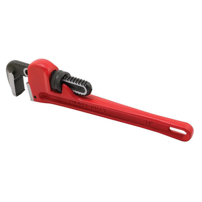 14 in. Pipe Wrench, Heavy-Duty Cast Iron, Red - Super Arbor