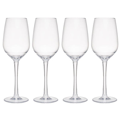 Hudson 4-Piece Tritan Acrylic 13 oz. White Wine Glass Set - Super Arbor