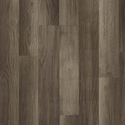 Style Selections Aged Gray Oak 7.59-in W x 4.23-ft L Smooth Wood Plank Laminate Flooring