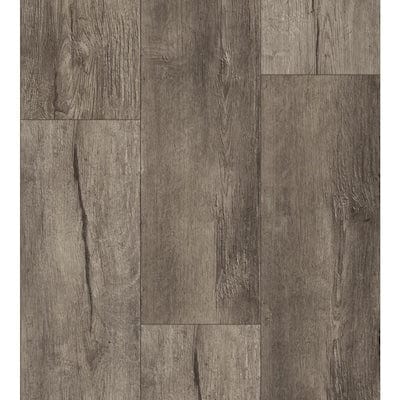 allen + roth Lodge Oak 7.59-in W x 4.23-ft L Embossed Wood Plank Laminate Flooring