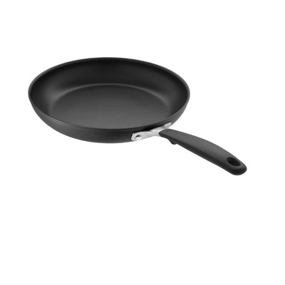 Good Grips 12 in. Hard-Anodized Aluminum Ceramic Nonstick Frying Pan in Black with Comfort Grip Handle - Super Arbor