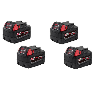 M18 18-Volt Lithium-Ion XC Extended Capacity Battery Pack 5.0Ah (4-Pack) - Super Arbor