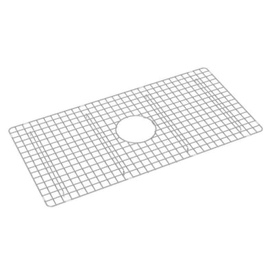 Rohl 29.75-in x 15-in Stainless Steel Sink Grid