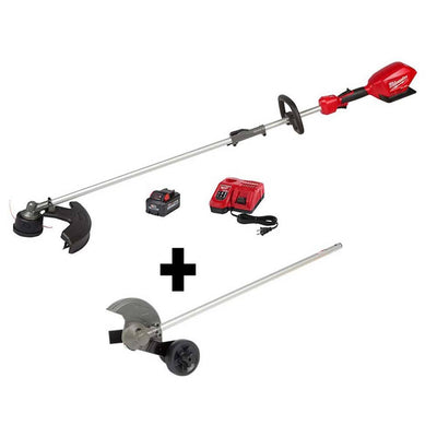 Milwaukee M18 FUEL 18-Volt Lithium-Ion Brushless Cordless String Trimmer Kit with M18 FUEL Edger Attachment - Super Arbor