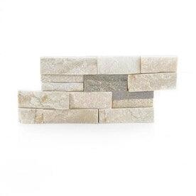 Anatolia Tile Desert Quartz Ledgestone 6-in x 12-in Quartz Wall Tile (Common: 6-in x 12-in; Actual: 11.81-in x 5.9-in) - Super Arbor
