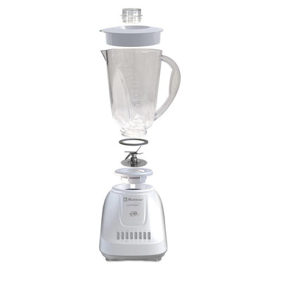Kitchen Magic Collection 55 oz. 10-Speed and 2-Pulses White Plastic Jar Blender - Super Arbor
