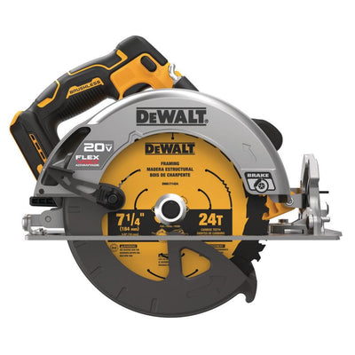 20-Volt MAX Lithium Ion Cordless Brushless 7-1/4 in. Circular Saw with FLEXVOLT ADVANTAGE (Tool Only) - Super Arbor