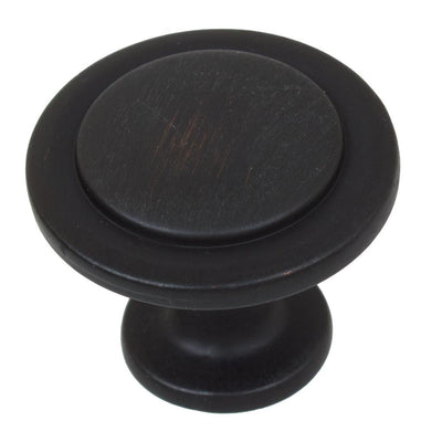 1-1/4 in. Dia Oil Rubbed Bronze Classic Round Ring Cabinet Knobs (10-Pack) - Super Arbor