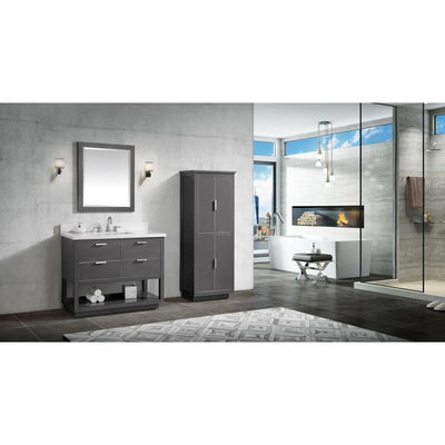 Avanity 43-in Gray Quartz Bathroom Vanity Top - Super Arbor