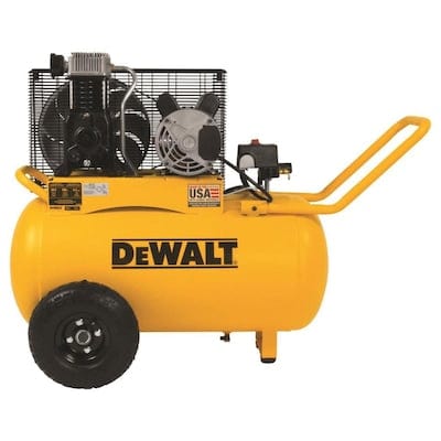 DEWALT 20-Gallon Single Stage Portable Electric Horizontal Air Compressor