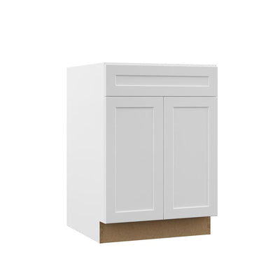 Designer Series Melvern Assembled 24x34.5x23.75 in. Base Kitchen Cabinet in White