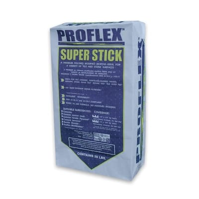 PROFLEX SUPER STICK 50-lb White Powder Thinset Mortar