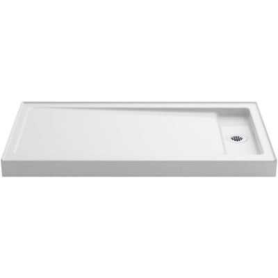 Bellwether 60 in. x 32 in. Single Threshold Shower Base in White - Super Arbor